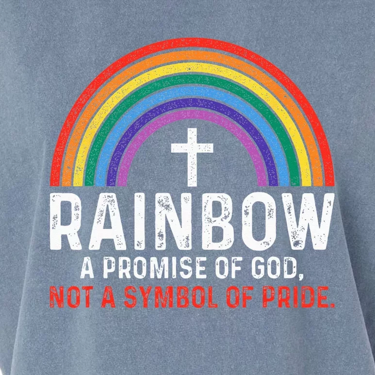 Rainbow A Promise Of God Not A Symbol Of Pride Garment-Dyed Women's Muscle Tee