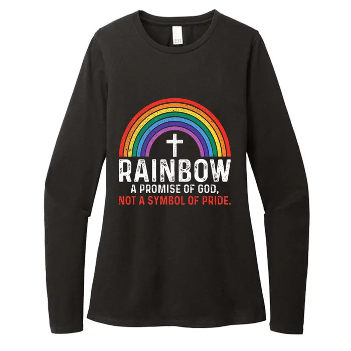 Rainbow A Promise Of God Not A Symbol Of Pride Womens CVC Long Sleeve Shirt