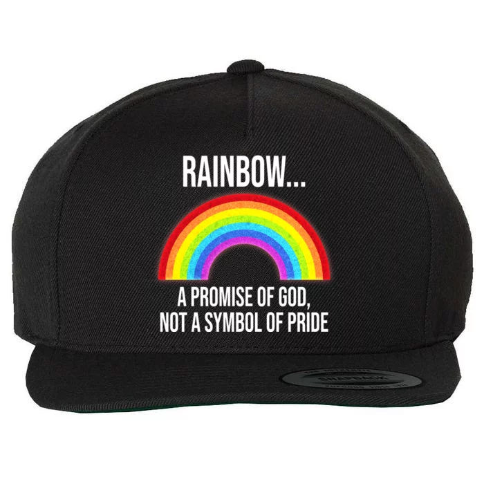 Rainbow A Promise Of God Not A Symbol Of Pride Wool Snapback Cap