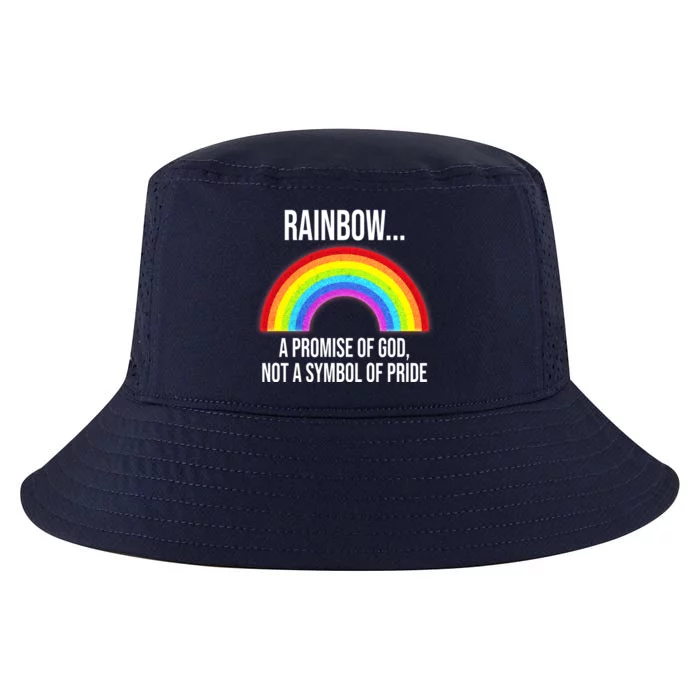 Rainbow A Promise Of God Not A Symbol Of Pride Cool Comfort Performance Bucket Hat