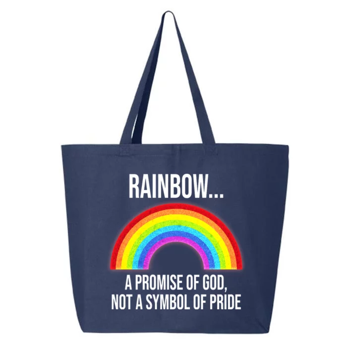 Rainbow A Promise Of God Not A Symbol Of Pride 25L Jumbo Tote