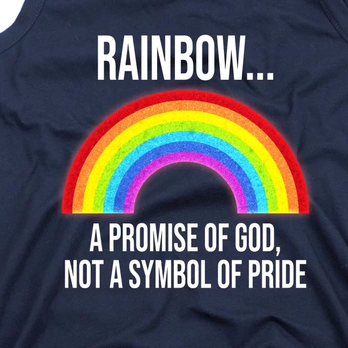 Rainbow A Promise Of God Not A Symbol Of Pride Tank Top