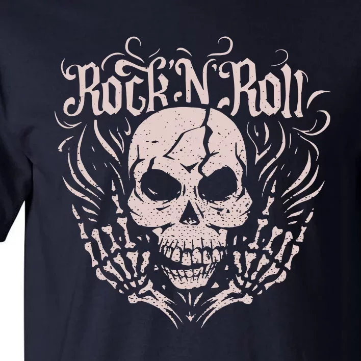 Rock And Roll Skeleton Hand Tall T-Shirt