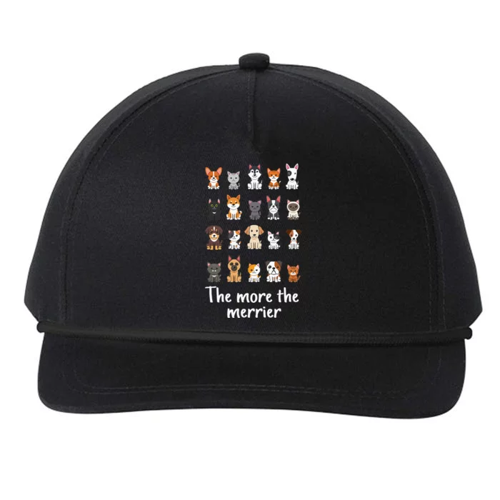 Rescue Animal Rescue Dog Cat Foster Cat Mom Foster Dog Dad Snapback Five-Panel Rope Hat