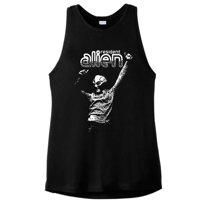 Resident Alien Ladies Tri-Blend Wicking Tank