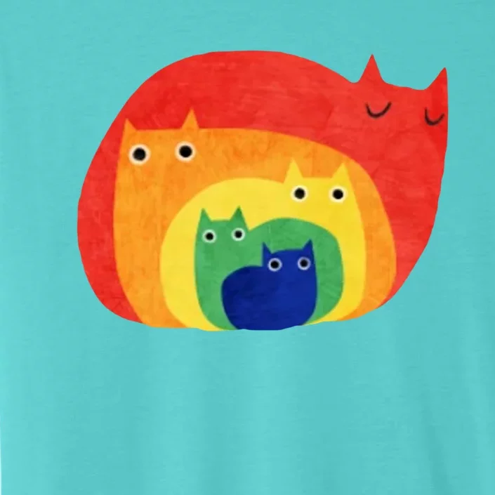 Rainbow Art Retro Cats ChromaSoft Performance T-Shirt