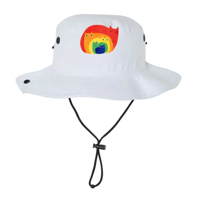 Rainbow Art Retro Cats Legacy Cool Fit Booney Bucket Hat