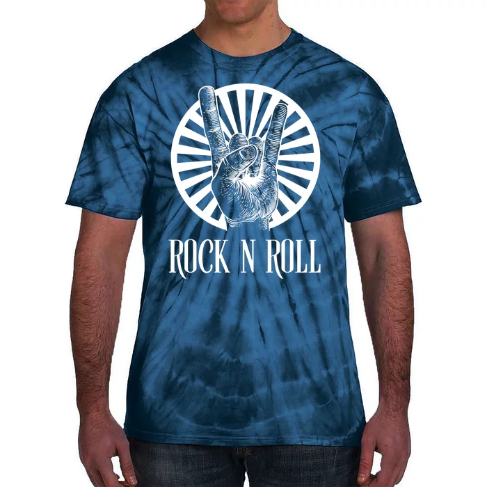 Rock And Roll Heavy Metal Hand Sign Tie-Dye T-Shirt