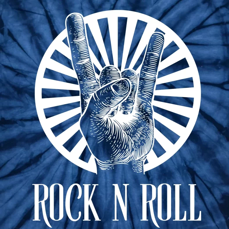 Rock And Roll Heavy Metal Hand Sign Tie-Dye T-Shirt