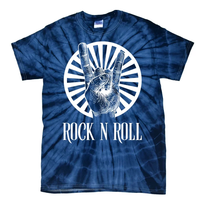 Rock And Roll Heavy Metal Hand Sign Tie-Dye T-Shirt