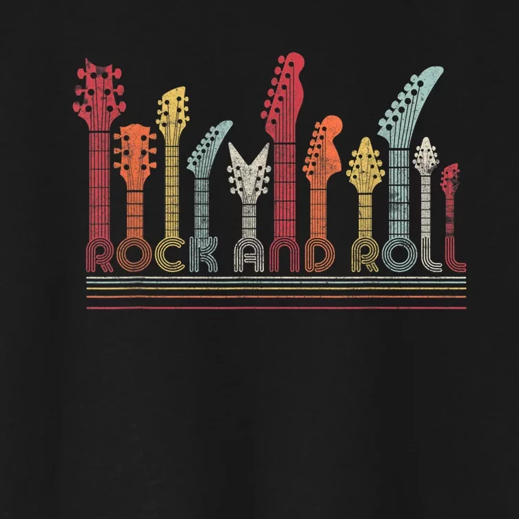 Rock And Roll Shirt. Retro Style Women's Crop Top Tee