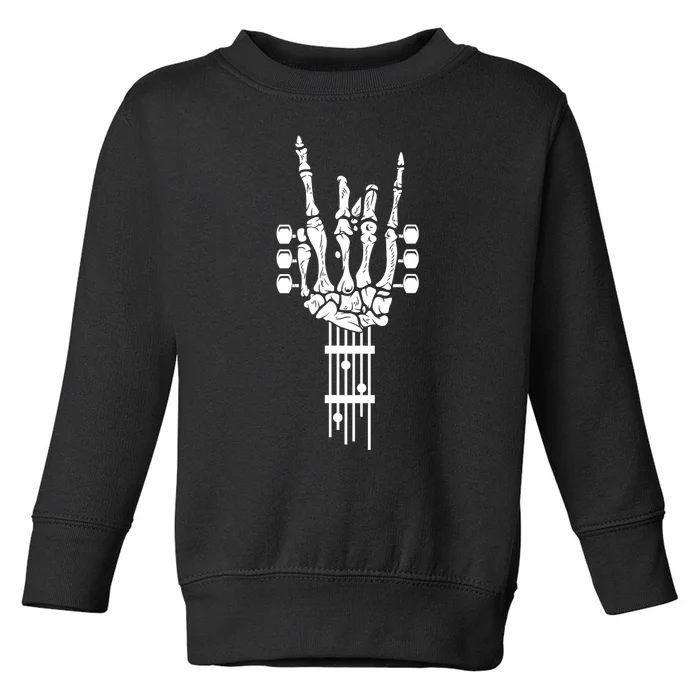 Rock And Roll Punk Rock Band Concert Guitar Accessories Gift Toddler Sweatshirt