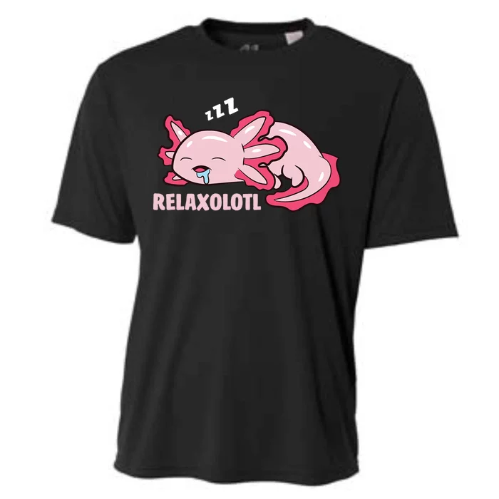 Relaxolotl Axolotls Cooling Performance Crew T-Shirt