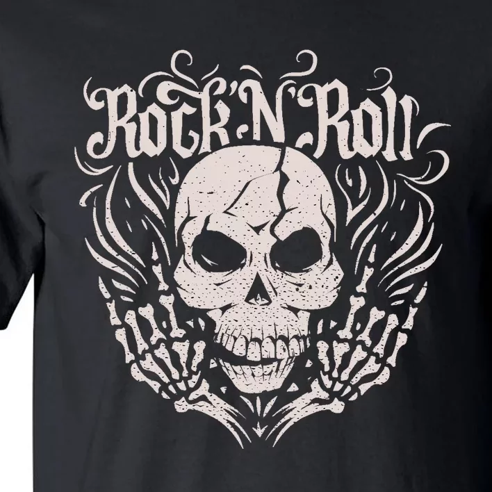 Rock And Roll Skeleton Hand Tall T-Shirt