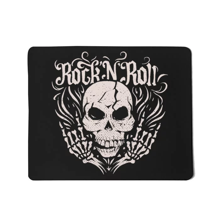 Rock And Roll Skeleton Hand Mousepad