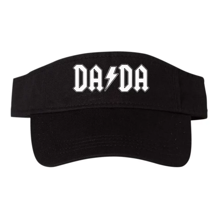 Rock And Roll Dada FatherS Day For New Dad For Him Dada Valucap Bio-Washed Visor