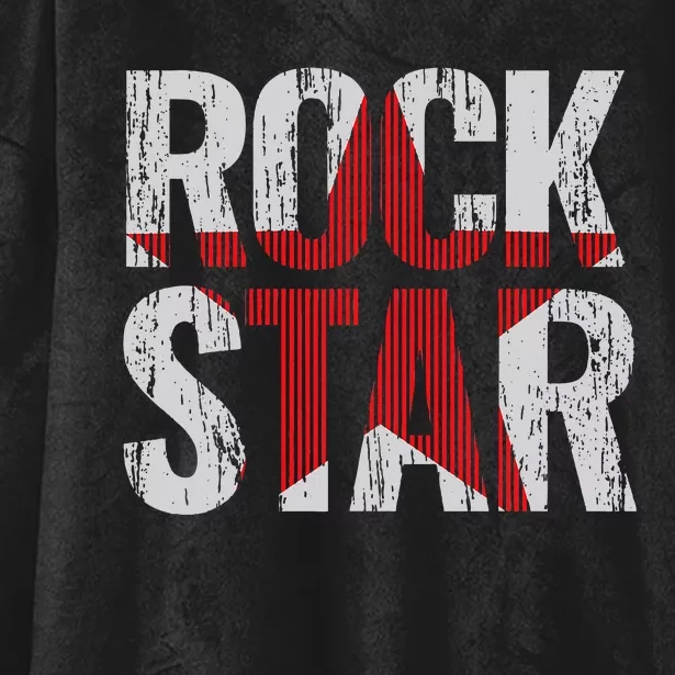 Rock And Roll Star Hooded Wearable Blanket