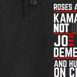 Roses Are Red Kamalas Not Black Joe Has Dementia And Hunters On Crack Dry Zone Grid Performance Polo