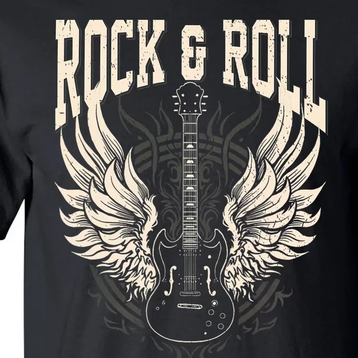 Rock And Roll Lover Gifts Cool Electric Guitar Concert Band Tall T-Shirt