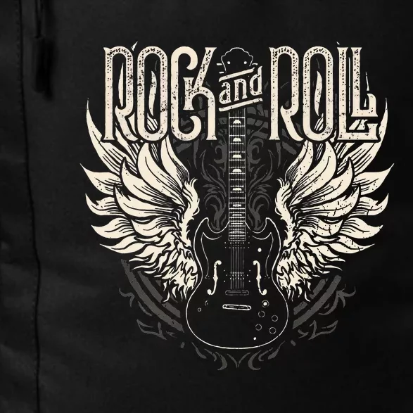 Rock And Roll Electric Guitar Wings Music Concert Guitarist Daily Commute Backpack