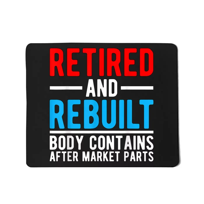 Retired and Rebuilt Hip Knee Replacement Parts Mousepad