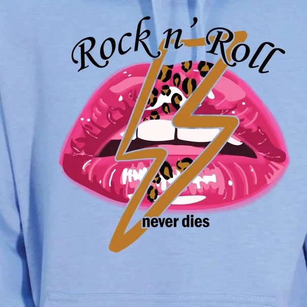 Rock And Roll Never Dies Lips Unisex Surf Hoodie