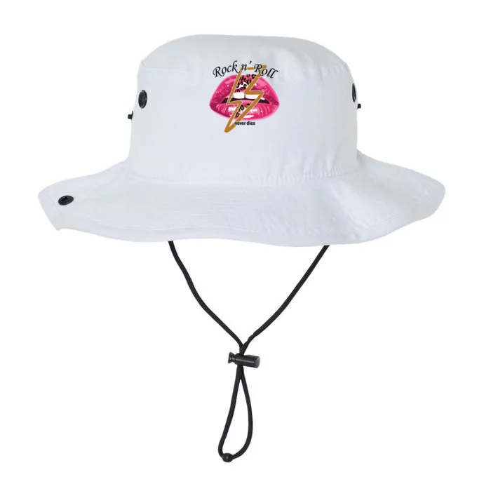 Rock And Roll Never Dies Lips Legacy Cool Fit Booney Bucket Hat