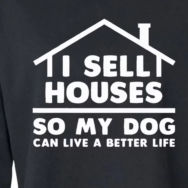 Realtor Art Real Estate House Lovers Cropped Pullover Crew