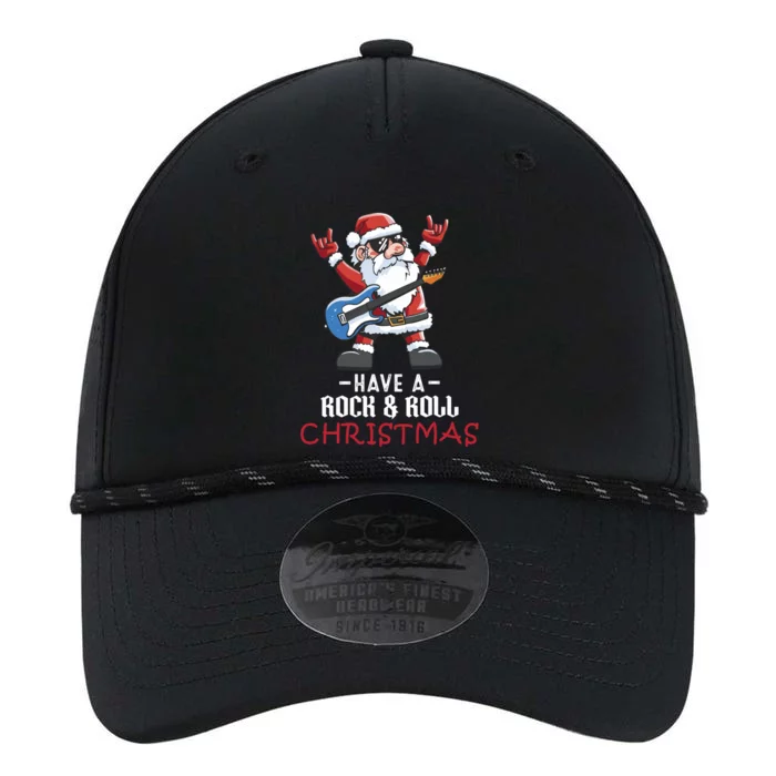 Rock And Roll Guitar Santa Christmas Rock Music Lover Funny Gift Performance The Dyno Cap