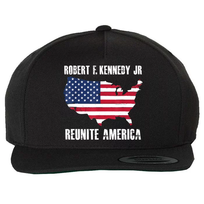 Reunite America RFK Kennedy Democrat President 2024 Women Wool Snapback Cap