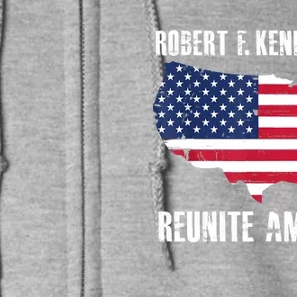 Reunite America RFK Kennedy Democrat President 2024 Women Full Zip Hoodie