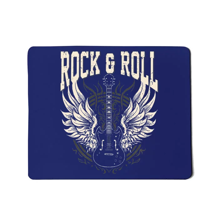 Rock And Roll Lover Gifts Cool Electric Guitar Concert Band Mousepad