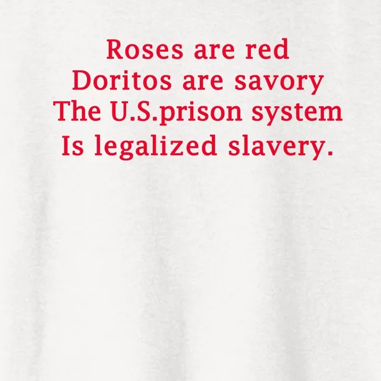 Roses Are Red Doritos Are Savory The U.S. Prison Women's Crop Top Tee