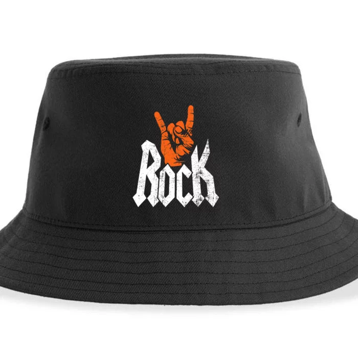 Rock And Roll Rock Music Rock Music Lover Sustainable Bucket Hat