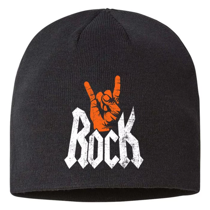 Rock And Roll Rock Music Rock Music Lover 8 1/2in Sustainable Knit Beanie