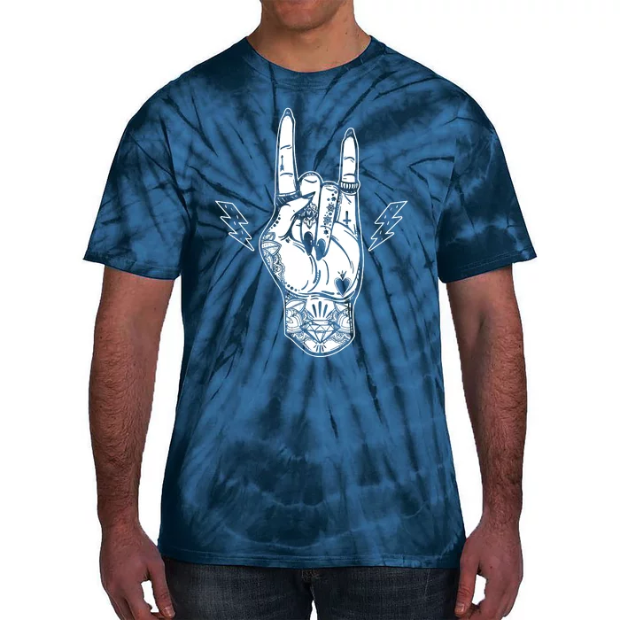 Rock And Roll Festival Art Tattoo Tie-Dye T-Shirt