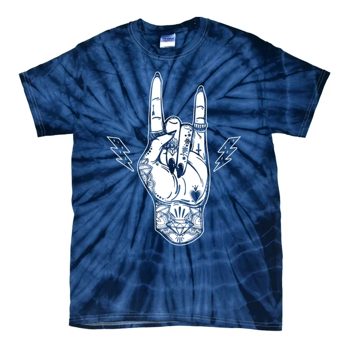 Rock And Roll Festival Art Tattoo Tie-Dye T-Shirt