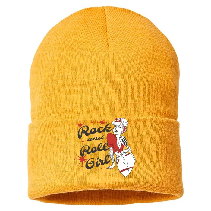 Rock And Roll Girl Vintage Sustainable Knit Beanie