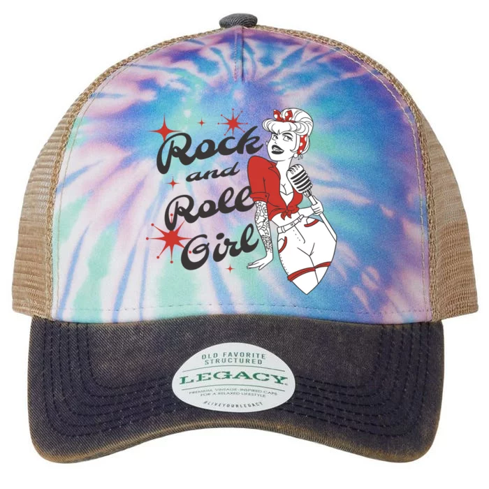 Rock And Roll Girl Vintage Legacy Tie Dye Trucker Hat