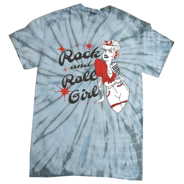 Rock And Roll Girl Vintage Tie-Dye T-Shirt