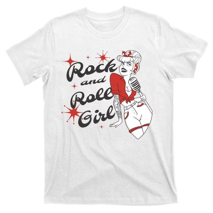 Rock And Roll Girl Vintage T-Shirt