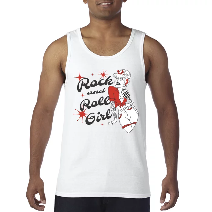 Rock And Roll Girl Vintage Tank Top