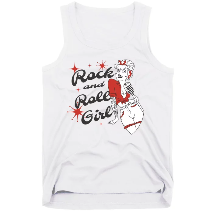 Rock And Roll Girl Vintage Tank Top