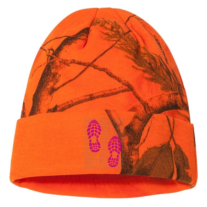 Rise And Run Pink Print Kati - 12in Camo Beanie