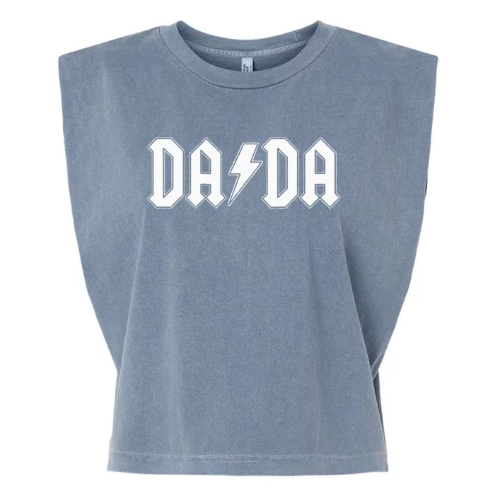 Rock and Roll Dada Father's Day For New Dad for Him Dada Garment-Dyed Women's Muscle Tee