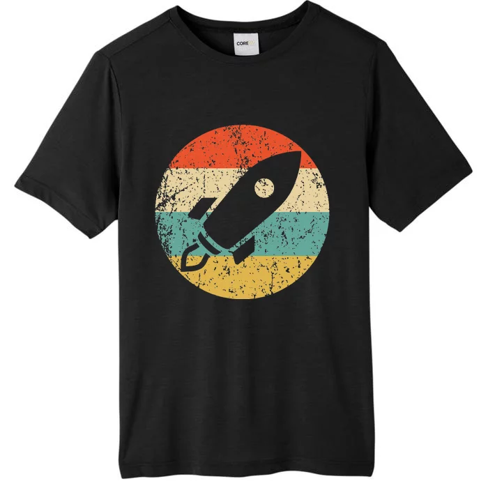 Retro Astronaut Rocket Vintage Space Ship Video Game ChromaSoft Performance T-Shirt