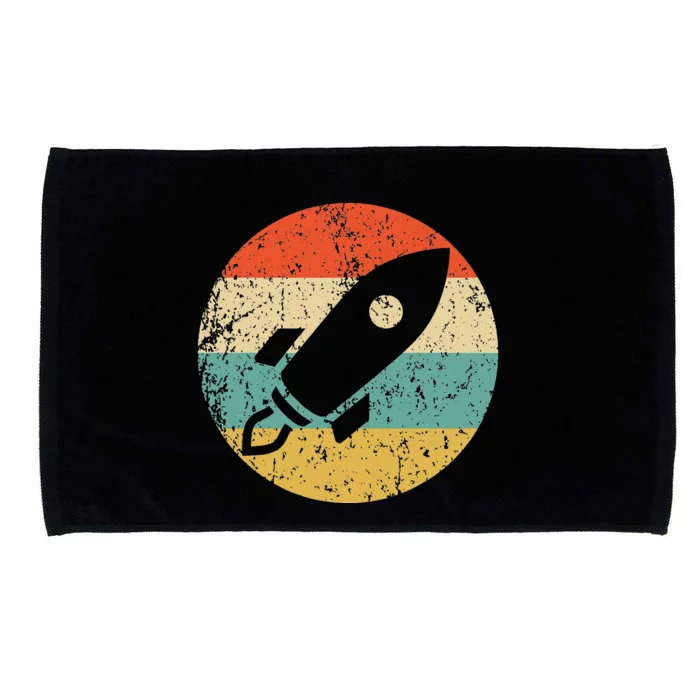 Retro Astronaut Rocket Vintage Space Ship Video Game Microfiber Hand Towel