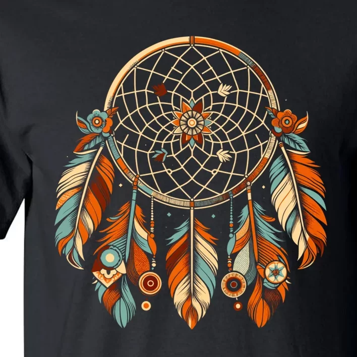 Retro Art Style Christmas Cool Dreamcatcher Symbol Tall T-Shirt