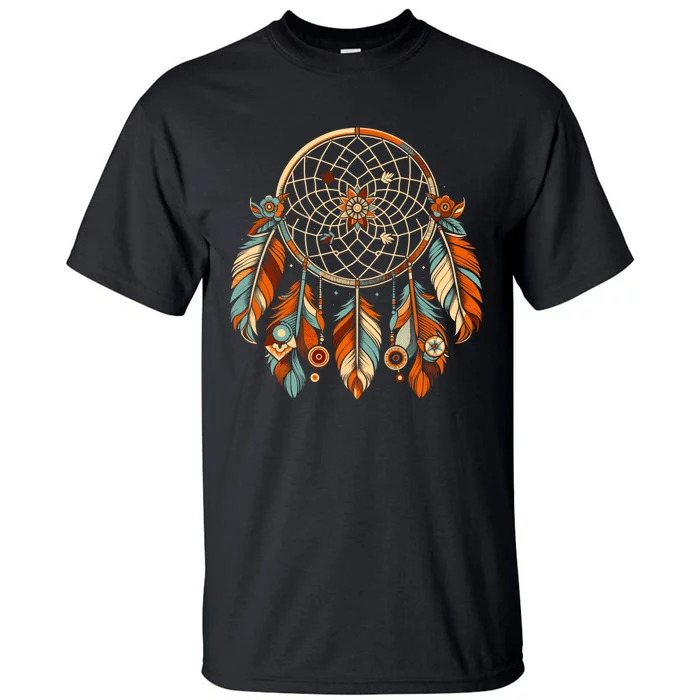 Retro Art Style Christmas Cool Dreamcatcher Symbol Tall T-Shirt