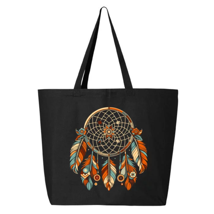 Retro Art Style Christmas Cool Dreamcatcher Symbol 25L Jumbo Tote